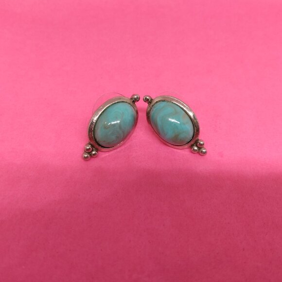 FREE WITH ANY TURQUOISE PURCHASE, Turquoise earrings - Picture 3 of 4